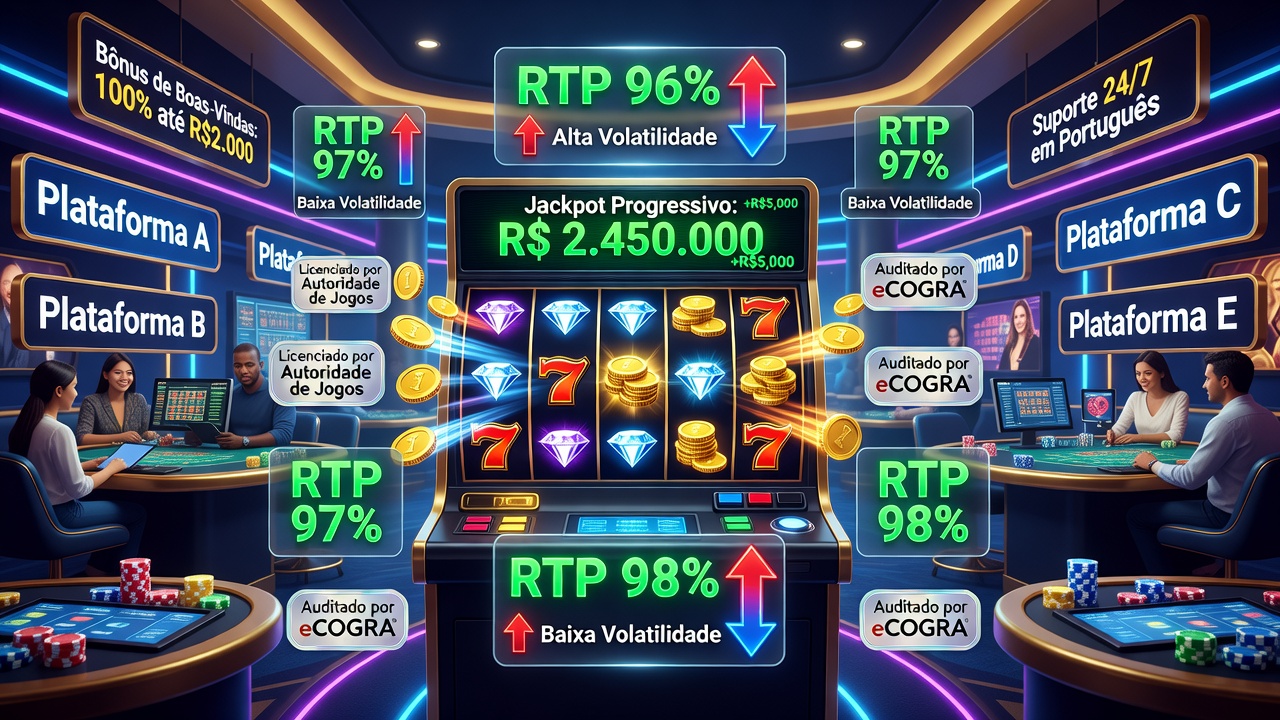 Melhores Caça-níqueis Online para Dinheiro Real: 5 Melhores Sites de Caça-níqueis com Jogos de Jackpot de Alto RTP