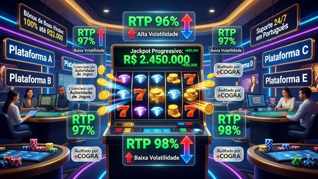 Melhores Caça-níqueis Online para Dinheiro Real: 5 Melhores Sites de Caça-níqueis com Jogos de Jackpot de Alto RTP