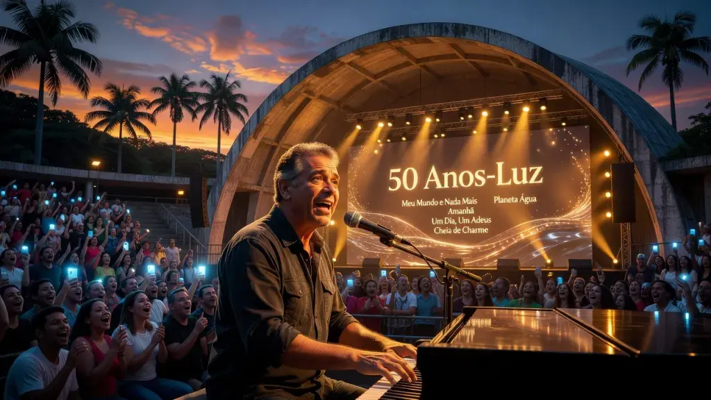 Guilherme Arantes celebra 50 anos de carreira em show na Concha Acústica